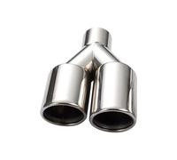Tail Pipe 1pcs For Mercedes For Benz For CLA Class Shooting Brake X117 2013-2019 57mm Exhaust Tip Rolled 76mm Outlet Double Muffler End Tips Car Exhaust Tail(Left)
