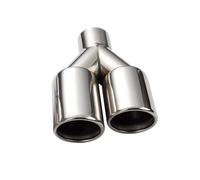 Tail Pipe 1pcs For Mercedes For Benz For CLA Class Shooting Brake X117 2013-2019 57mm Exhaust Tip Rolled 76mm Outlet Double Muffler End Tips Exhaust Pipe(Right)
