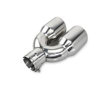 Tail Pipe 1PCS For Mitsubishi Lancer 2008-2017 Exhaust Dual Tip 304stainless Universal Car Muffler Tail Pipes Modify Car Exhaust Tail(Right 60mm-101mm)