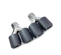 Tail Pipe 2PCS Car Modification Universal Dual Sandy Exhaust Pipe Muffler Tip For BMW 3 Series End Exhaust Pipe(80 IN 89 OUT)