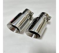 Tail Pipe 2pcs Exhaust Pipe Stainless Steel 304 Tail Throat Horn Outlet Hole Large Diameter 89mm 101mm 114mm Size Exhaust Pipe(70mm-101mm)