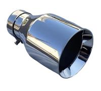 Tail Pipe 76 MM IN 101 OUT Universal Exhaust End Pipe Car Tip Stainless Steel Muffler 76mm Exhaust Pipe(Flat edge)
