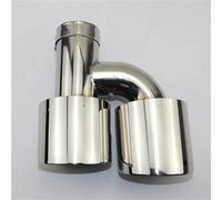 Tail Pipe Car Accessories H-type Exhaust Pipe Muffler Double Outlet Throat Length Is Suitable For BMW F10 F30 End Exhaust Pipe(63MM-101MM A)