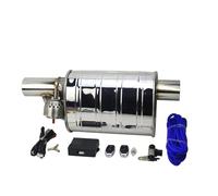 Tail Pipe Car Exhaust System Vacuum Valve Control Pipe Kit Variable Silencer Stainless Universal 51 63 76Mm Remote Exhaust Whistle(RIGHT 63MM B)