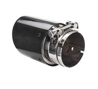 Tail Pipe Car Muffler Tip 1Piece Universal 80mm-101mm Car Exhaust Pipe Glossy Carbon Stainless Steel Exhaust Tip Tail