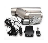 Tail Pipe Car Muffler Tip 2.5" 3" Electric Exhaust Cutout Kit Y Pipe Exhaust Control Valve Single Valve System Switch With Remote Control Kit Universal(2.5 inch)