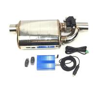 Tail Pipe Car Muffler Tip Universal Car Accessorie 304 Stainless Steel Exhaust Pipe Sports Muffler Electric Control Valve Welding Diameter 63mm For E92(1pcs kit A)