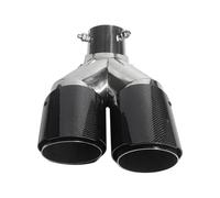 Tail Pipe Car Muffler Tip Universal Car Angle Adjustable Double-out Carbon Fibre Exhaust Tip Straight Edge Carbon Fiber Muffler Tip