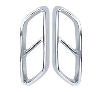 Tail Pipe Covers For C Class W206 S206 2022-2024 Turning Tail Throat Exhaust Systems Pipe Muffler Tips Cover Stickers(Silvery)