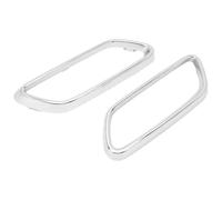 Tail Pipe Covers For C-Class W206 S206 AMG Line 2022 Onwards Glossy Black Exhaust Tip Cover Trims Bezel(Silver)