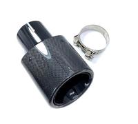 Tail Pipe Exhaust Pipe Cap 1Pcs Car Exhaust Pipe Modified 105 Mm 115 Mm 150mm Large Diameter Nozzle Carbon Car Exhaust Muffler Tail Throat Pipe(48MM-115MM Oval)