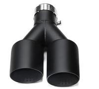 Tail Pipe Exhaust Pipe Cap 1Pcs Double Stainless Steel Car Muffler Exhaust Tip Pipe Exhaust Tip U Type For VW For GTI For MK7 For Golf 7 Tail Throat Pipe(Left ID60MMOD114MM)