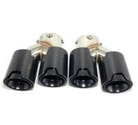 Tail Pipe Exhaust Pipe Cap 1Set Exhaust Tips For BMW For G20 G21 G22 G23 G26 G28 G42 For M240i For M330i For M340i For M440i Muffler Pipe Tailpipe Tail Throat Pipe(Black)