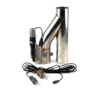 Tail Pipe Exhaust Pipe Cap 2.0 Inch 2.5 Inch 3.0 Inch Y Pipe Exhaust Cutout Electric Exhaust Cut Out Down Pipe Exhaust Bypass Valve Switch Button Tail Throat Pipe(2.25inch)