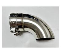 Tail Pipe Exhaust Pipe Cap Auto Parts Exhaust Pipe Suppressor Stainless Steel Exhaust Outlet Elbow Connection Tail Throat Pipe(54mm)