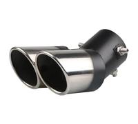 Tail Pipe Exhaust Pipe Cap Car Exhaust Tip Stainless Steel Dual Tailpipe Throats Muffler Exhaust Tip Auto Modification Supplies Acesssories Tail Throat Pipe(Type E)