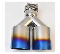 Tail Pipe Exhaust Pipe Cap Single Layer Edge Double Car Muffler Tip Universal Dual Stainless Steel Exhaut Pipe Tail Throat Pipe(63-89mm)