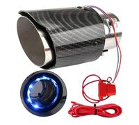 Tail Pipe Exhaust Tips,LED Lighted Tail Throat | Flame Muffler Tip for Car Modification Outdoor Racing Daily Driving Truck Upgrade Commuting