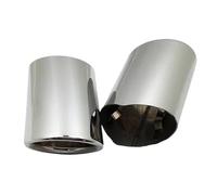 Tail Pipe For BMW 5 Series F10 F11 F18 E60 E61 E39 528i 530i 535i 535d Muffler Tips Car Exhaust Stainless Steel Tail Throat Exhaust Pipe(Sliver)