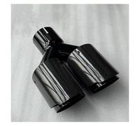 Tail Pipe For BMW E46 E90 E60 1piece Cars Carbon Fiber Dual Exhaust Tips Tailpipe Muffler Tip Auto Tools(ID 83MM-OD 101MM)