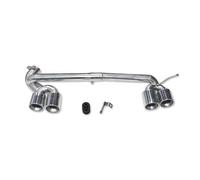 Tail Pipe For BMW F30 F31 320i 318i Changed M3 Look Bumper 3 Series Stainless Steel Car Exhaust MufflerTip Quad Tip Exhaust Muffler(320i Silver)