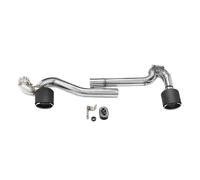 Tail Pipe For BMW For E90 E92 320i 318i Up 325i Look Exhaust Pipe Stainless Steel Muffler Tip Tailpipe Dual Exhaust Tip Car Exhaust Tip(Carbon fiber)