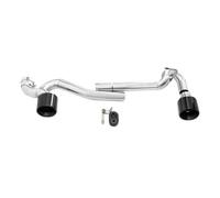 Tail Pipe For BMW For E90 E92 320i 318i Up 325i Look Exhaust Pipe Stainless Steel Muffler Tip Tailpipe Dual Exhaust Tip Car Exhaust Tip(Black)