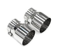 Tail Pipe For BMW For G22 G26 420i 430i G20 G21 320i 330i Exhaust System Slip On Nozzle 2pcs Stainless Steel Exhaust Tip Tailpipe Car Exhaust Tip(Silver)