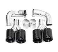 Tail Pipe For BMW G60 G61 520i 530i 1 PairQuad Exhaust Tip Exhaust Pipe(Carbon Fiber B)