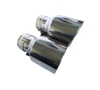 Tail Pipe Muffler 1PCS Inlet 48MM 51MM 54mm 57MM 60MM 63MM 66MM 70MM 73MM 76MM Universal Stainless Steel Exhaust Tip Muffler Pipe For BMW(48MM IN 89MM OUT)