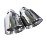 Tail Pipe Muffler 1PCS Inlet 48MM 51MM 54mm 57MM 60MM 63MM 66MM 70MM 73MM 76MM Universal Stainless Steel Exhaust Tip Muffler Pipe(60MM IN 89MM OUT)