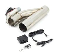 Tail Pipe Stainless Steel Y Pipe Single Valve Electric Exhaust E-Cutout ON/Off Valve with Remote Or Switch Controller Exhaust Pipe(2.0inch TYPE1)