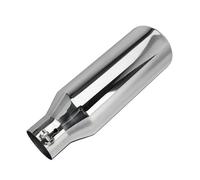 Tail Pipe Universal 12 Inch Length Long 2.5 Inlet 4 Outlet Stainless Steel Exhaust Tip Straight Muffler For Car Silencer