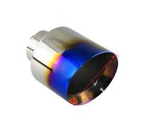 Tail Pipe Universal Car Exhaust End Tip Stainless Steel 63mm 76mm Inlet 114mm 127mm Outlet Slant Muffler Tail Pipe Exhaust Muffler(L1DM2023d)