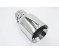 Tail Pipe Universal Car Exhaust Muffler Tip Stainless Steel Pipe Chrome Trim Modified Tail Throat Liner Exhaust Whistle(60mm In -76mm Out)