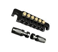 Tail Plate Vintage with Studs and Pads for LP Six String Electric Guitar Black Generic Acoustic Guitar Bridge