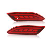 Tail Rear Lights 1 Pair For HRV For HR-V 2014 2015 2016 2017 2018 For DRL Reflector LED Rear Fog Lamp Bumper Lights Brake Light Turning Signal Rear Tail Board Lamps(Red Cover,2 Functions)