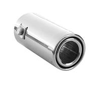 Tail Single Exhaust Tip Performance Universal Car Sport Muffler Trim End Pipe Stainless Steel Chrome