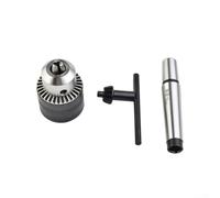 Tail Stock Drill Chuck for Mini Metal Lathes MT2 Taper, 5/64 to 1/2 Inch Capacity for Various Needs