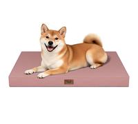 Tail Stories Medium Size Waterproof Orthopedic Foam Egg Cup Dog Bed with Washable and Removable Oxford Cover, Pink