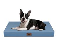 Tail Stories Outdoor Dog Bed for Small Dogs, Waterproof Dog Cage Bed for Medium Dogs Cats, Orthopaedic Egg Crate Foam Pet Bed with Washable, Removable Oxford Cover