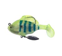 Tail Swimbaits Fishing Rigged Soft With 3D Eyes Weedless Hidden Hook For Trout Freshwater Saltwater Gear Baitcaster Rod And Reel Combo Telescopic (G, B)