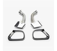 Tail Throat 1 Pair Black Exhaust Tip For BMW For X5 E70 2008-2013 Exhaust Pipe 304 Stainless Steel Muffler Tip Car Exhaust Tailpipe Car End Pipe(Silver)