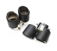 Tail Throat 1 Pair Exhaust Tip For BMW For 840i G14 G15 G16 Stainless Steel Black Muffler Tip Exhaust System Nozzle Car End Pipe(Carbon A)