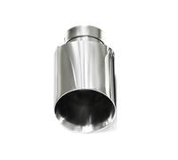 Tail Throat 1 PCS Car Modified 304 Stainless Steel Exhaust Pipe Universal Bevel Edeg Muffler Tip For BMW Series Taipipe Nozzle Car End Pipes(ID54MMOD101MM)