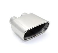 Tail Throat 1 PCS Double Inner Car Exhaust Tips Universal Exhaust Pipe Muffler Tips For BMW Old For X5 Exhaust Tailpipe Car End Pipe