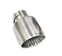 Tail Throat 1 Pcs Matte Stainless Steel Car Exhaust Tip System Universal Exhaust Pipe For Golf 7 For Golf R For GTI 54mm 60mm 63mm Muffler Tip Car End Pipe(1 PCS ID51MM OD89MM)