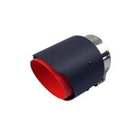 Tail Throat 1 Piece Carbon Exhaust Tips For Mazda For CX-5 Cx-4 Cx-3 For Axela For ATENZA Pipe Modified Decorative Tailtip Car End Pipe(Red)