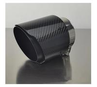 Tail Throat 1 Piece Genuin Carbon Fiber Exhaust Pipes For Mazda For CX-5 Cx-4 Cx-3 For Axela For ATENZA Modified Decorative Black Tailtip Car End Pipe(Black B)