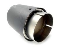 Tail Throat 1 Piece Sandblasting For Mazda For CX-5 CX-4 CX-3 For Axela For Atenza Exhaust Pipe Modified Decorative Carbon Fiber Tail Tips Car End Pipe